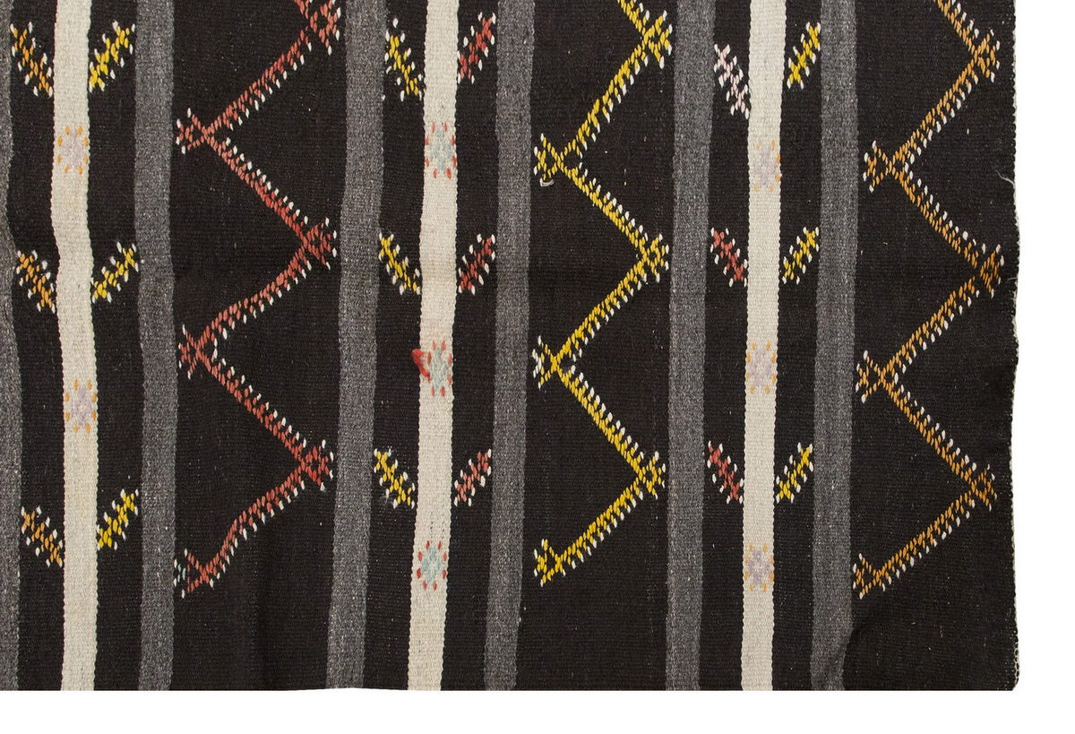 Embroidery Neutral Kilim 7'4" x 9'10" feet 224 x 299 cm