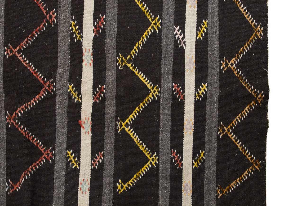 Embroidery Neutral Kilim 7'4" x 9'10" feet 224 x 299 cm