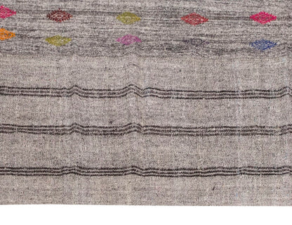 Embroidery Neutral Kilim 8'1" x 10 feet 247 x 305 cm