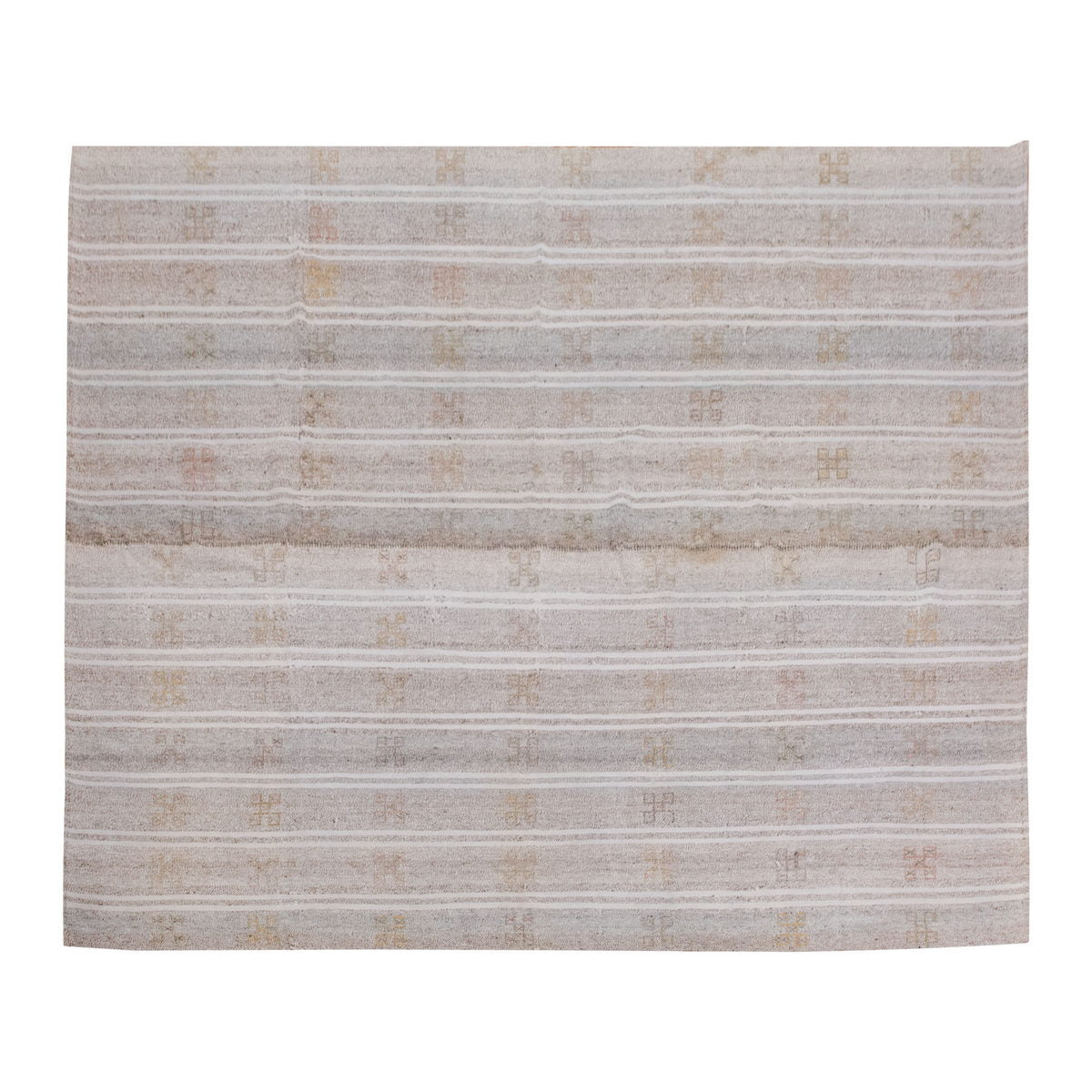 Embroidery Neutral Kilim 8'6" x 9'10" feet 260 x 300 cm