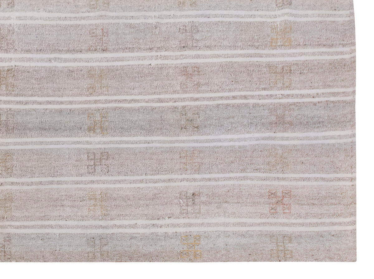 Embroidery Neutral Kilim 8'6" x 9'10" feet 260 x 300 cm