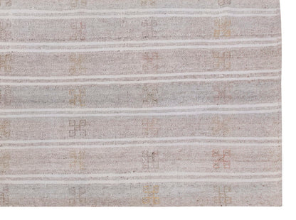 Embroidery Neutral Kilim 8'6" x 9'10" feet 260 x 300 cm
