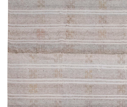 Embroidery Neutral Kilim 8'6" x 9'10" feet 260 x 300 cm