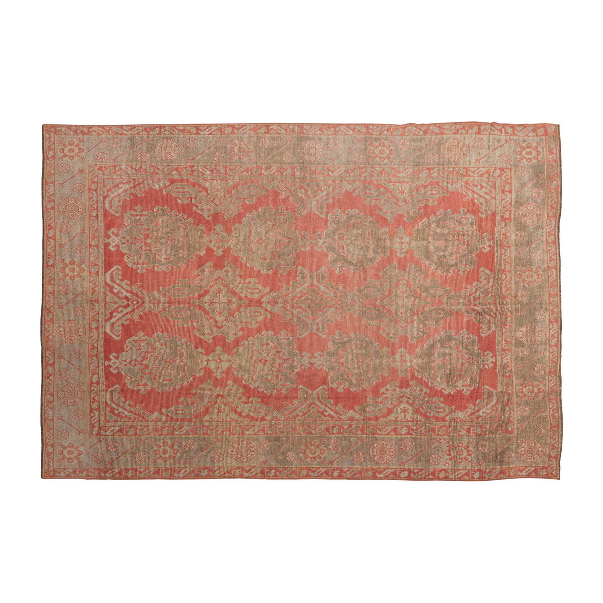 Genuine Oushak Rug, Vintage Large Rug, 9'10" x 12' feet 300 x 365 cm