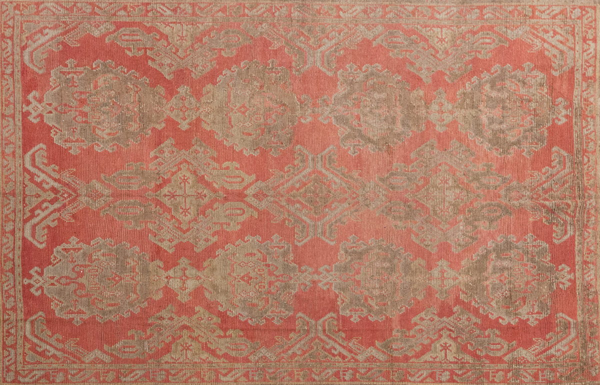 Genuine Oushak Rug, Vintage Large Rug, 9'10" x 12' feet 300 x 365 cm