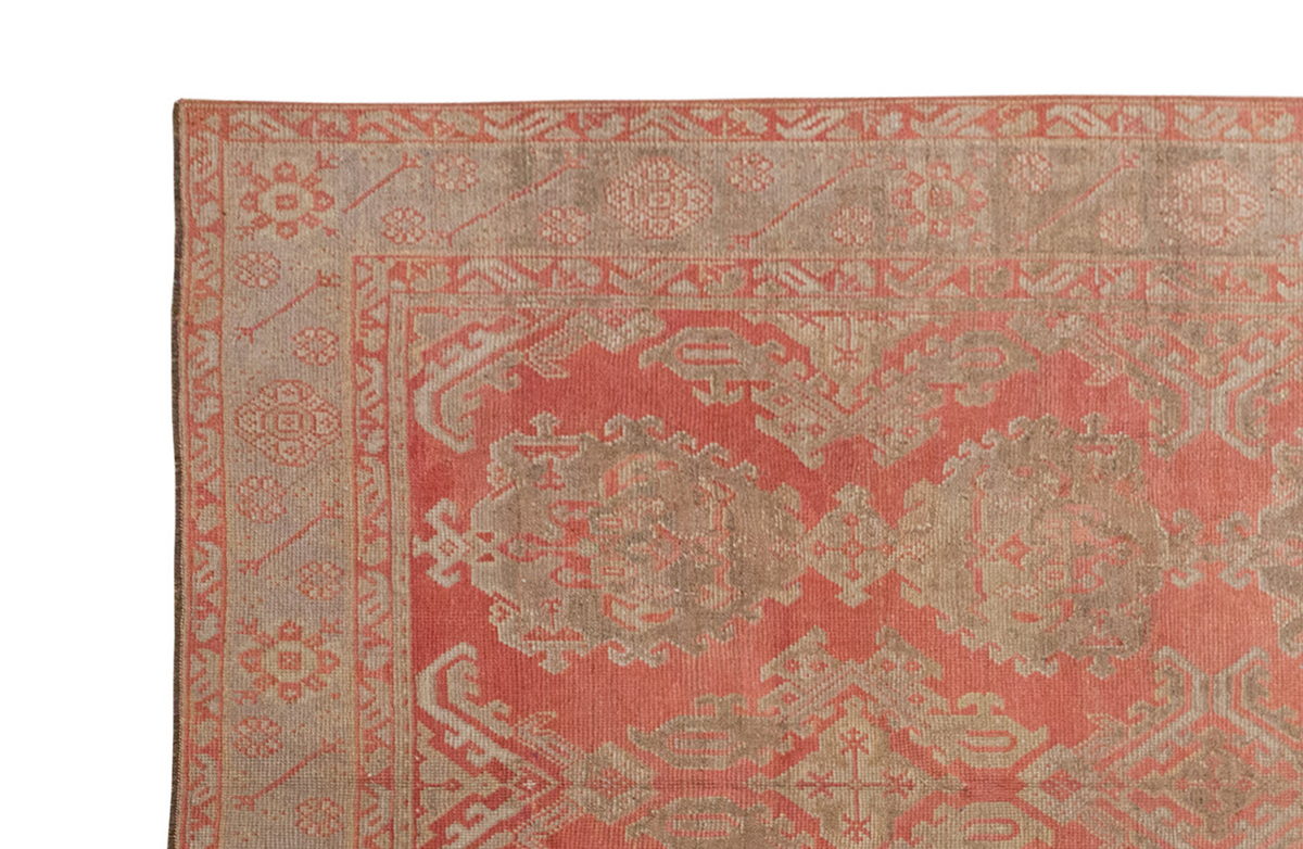 Genuine Oushak Rug, Vintage Large Rug, 9'10" x 12' feet 300 x 365 cm