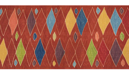 Handspun Wool Kilim Rug, New KiKlim Rug,Natural Color Kilim, 2.7 x 7.5 feet Kilim,3x8 Kilim Rug,Turkish Kilim Rug,Oushak Kilim,Handwoven Kilim