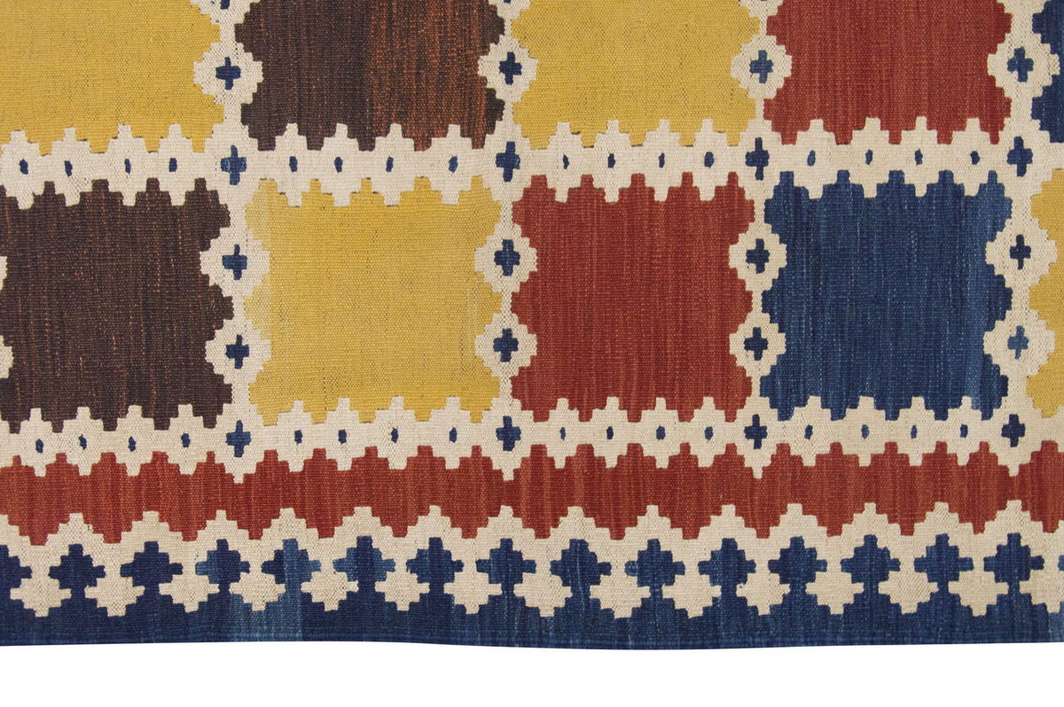 Handspun Wool Kilim Rug, New Kilim Rug, Natural Color Kilim, 4.4x5.9 feet Kilim,4x6 Kilim Rug,Turkish Kilim Rug,Oushak Kilim,Handwoven Kilim