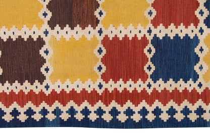 Handspun Wool Kilim Rug, New Kilim Rug, Natural Color Kilim, 4.4x5.9 feet Kilim,4x6 Kilim Rug,Turkish Kilim Rug,Oushak Kilim,Handwoven Kilim