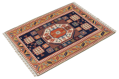 Handspun Wool Kilim Rug, New Kilim Rug, Natural Color Kilim, 5.6x7.3 feet Kilim,6x7 Kilim Rug,Turkish Kilim Rug,Oushak Kilim,Handwoven Kilim