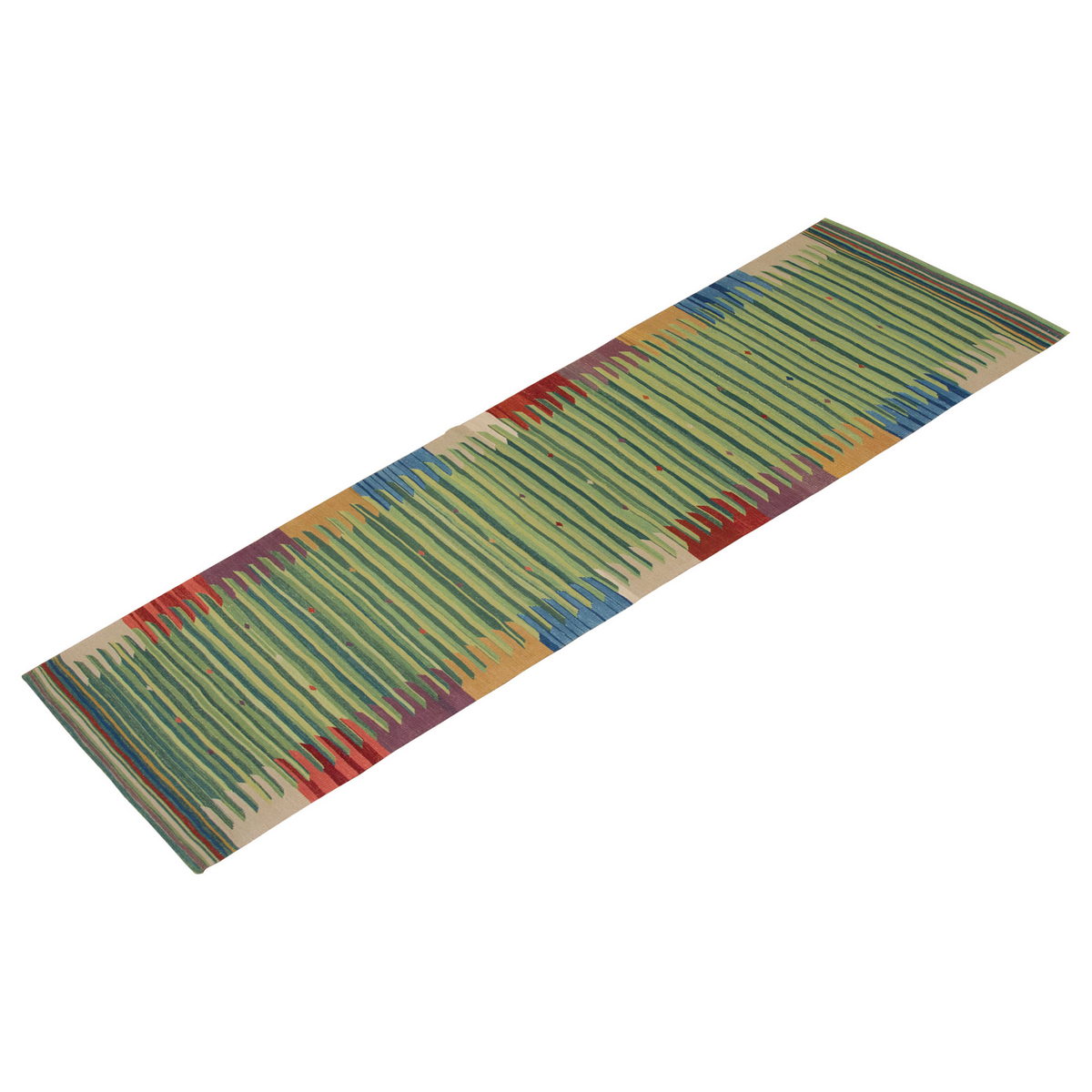 Handspun Wool Kilim Rug, New Kilim Rug,Natural Color Kilim, 2'7 x 9'7 feet Kilim, 3x10 Kilim Rug,Turkish Kilim Rug,Oushak Kilim,Handwoven Kilim