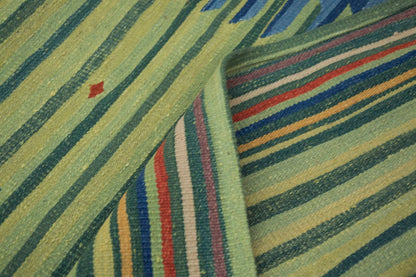 Handspun Wool Kilim Rug, New Kilim Rug,Natural Color Kilim, 2'7 x 9'7 feet Kilim, 3x10 Kilim Rug,Turkish Kilim Rug,Oushak Kilim,Handwoven Kilim