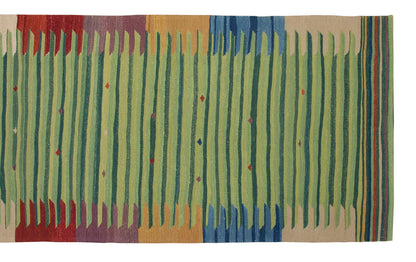 Handspun Wool Kilim Rug, New Kilim Rug,Natural Color Kilim, 2'7 x 9'7 feet Kilim, 3x10 Kilim Rug,Turkish Kilim Rug,Oushak Kilim,Handwoven Kilim