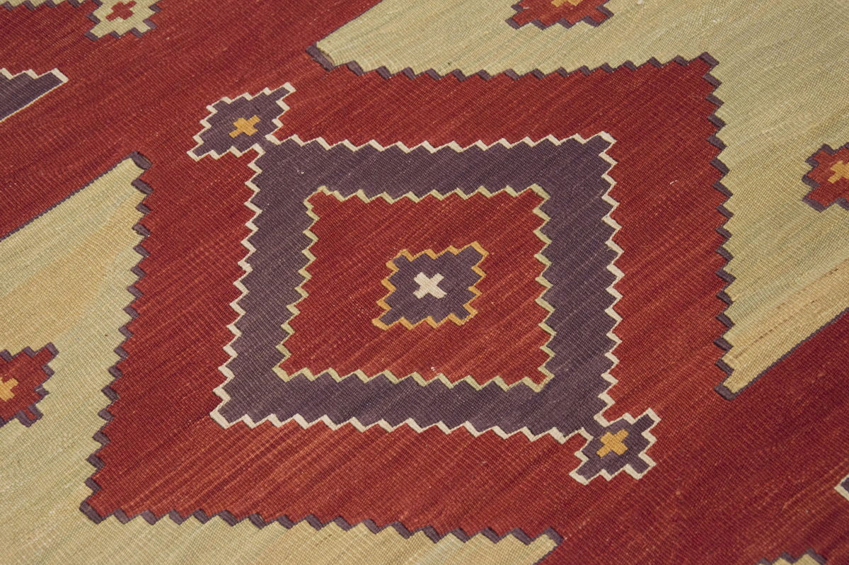 Handspun Wool Kilim Rug, New Kilim Rug,Natural Color Kilim, 2.7 x 10.1 feet Kilim,3x10 Kilim Rug,Turkish Kilim Rug,Oushak Kilim,Handwoven Kilim