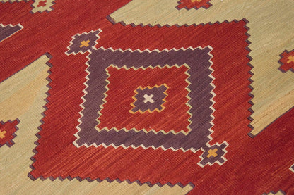 Handspun Wool Kilim Rug, New Kilim Rug,Natural Color Kilim, 2.7 x 10.1 feet Kilim,3x10 Kilim Rug,Turkish Kilim Rug,Oushak Kilim,Handwoven Kilim