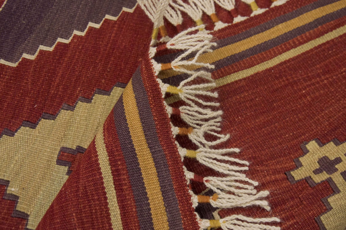 Handspun Wool Kilim Rug, New Kilim Rug,Natural Color Kilim, 2.7 x 10.1 feet Kilim,3x10 Kilim Rug,Turkish Kilim Rug,Oushak Kilim,Handwoven Kilim