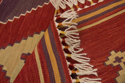 Handspun Wool Kilim Rug, New Kilim Rug,Natural Color Kilim, 2.7 x 10.1 feet Kilim,3x10 Kilim Rug,Turkish Kilim Rug,Oushak Kilim,Handwoven Kilim