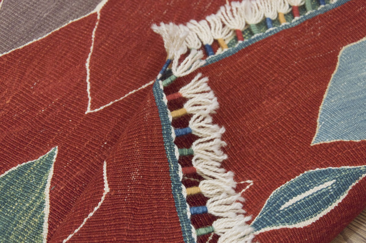Handspun Wool Kilim Rug, New Kilim Rug,Natural Color Kilim, 2.8x7.9 feet Kilim,3x8 Kilim Rug,Turkish Kilim Rug,Oushak Kilim,Handwoven Kilim