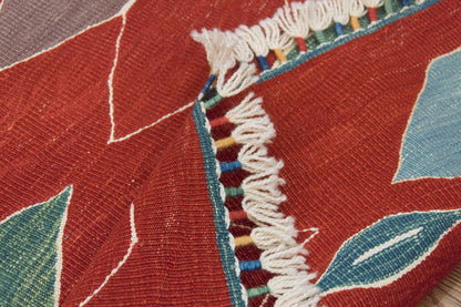 Handspun Wool Kilim Rug, New Kilim Rug,Natural Color Kilim, 2.8x7.9 feet Kilim,3x8 Kilim Rug,Turkish Kilim Rug,Oushak Kilim,Handwoven Kilim