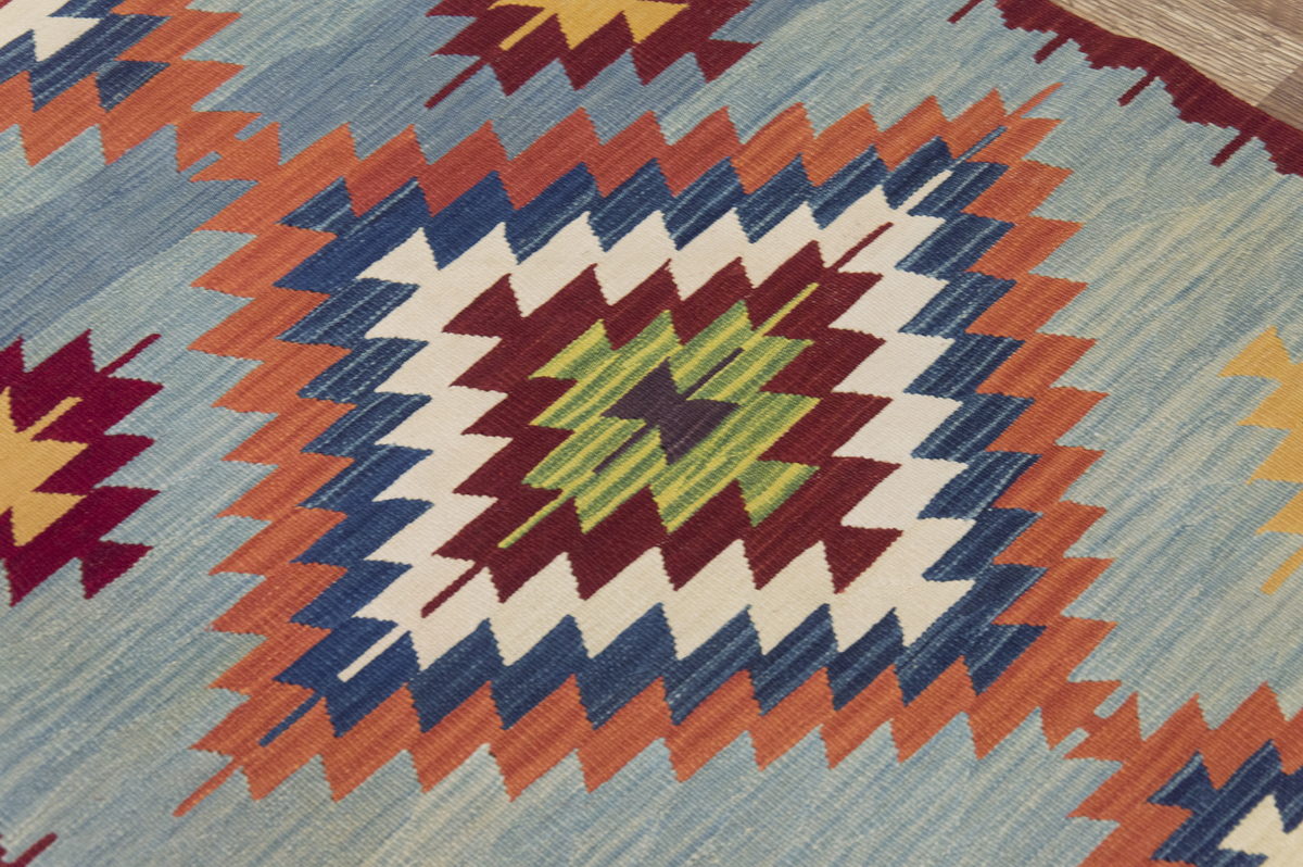 Handspun Wool Kilim Rug, New Kilim Rug,Natural Color Kilim, 2.9 x 6.9 feet Kilim,3x7 Kilim Rug,Turkish Kilim Rug,Oushak Kilim,Handwoven Kilim