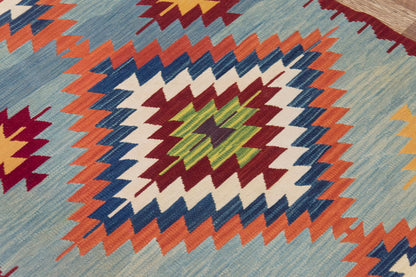 Handspun Wool Kilim Rug, New Kilim Rug,Natural Color Kilim, 2.9 x 6.9 feet Kilim,3x7 Kilim Rug,Turkish Kilim Rug,Oushak Kilim,Handwoven Kilim