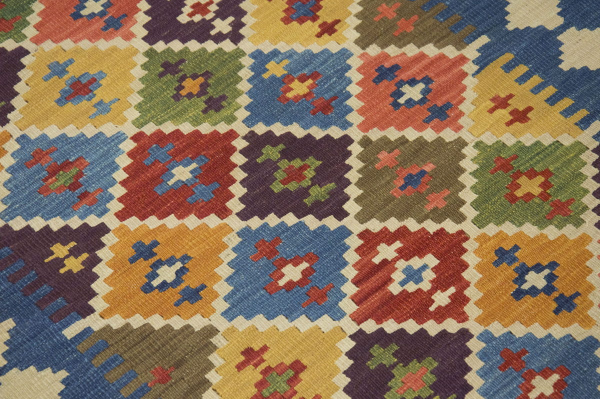 Handspun Wool Kilim Rug, New Kilim Rug,Natural Color Kilim, 2.9 x 9.9 feet Kilim,3x10 Kilim Rug,Turkish Kilim Rug,Oushak Kilim,Handwoven Kilim