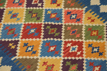 Handspun Wool Kilim Rug, New Kilim Rug,Natural Color Kilim, 2.9 x 9.9 feet Kilim,3x10 Kilim Rug,Turkish Kilim Rug,Oushak Kilim,Handwoven Kilim