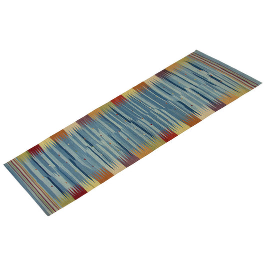 Handspun Wool Kilim Rug, New Kilim Rug,Natural Color Kilim, 3'2 x 10'2 feet Kilim,3x10 Kilim Rug,Turkish Kilim Rug,Oushak Kilim,Handwoven Kilim