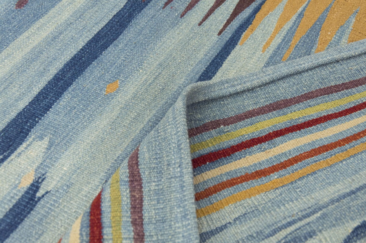 Handspun Wool Kilim Rug, New Kilim Rug,Natural Color Kilim, 3'2 x 10'2 feet Kilim,3x10 Kilim Rug,Turkish Kilim Rug,Oushak Kilim,Handwoven Kilim