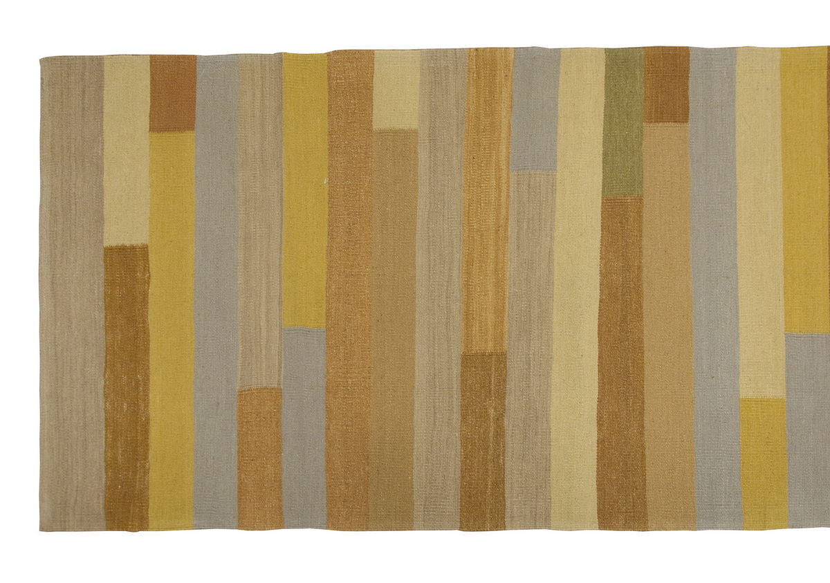 Handspun Wool Kilim Rug, New Kilim Rug,Natural Color Kilim, 3 x 12.6 feet Kilim,3x13 Kilim Rug,Turkish Kilim Rug,Oushak Kilim,Handwoven Kilim