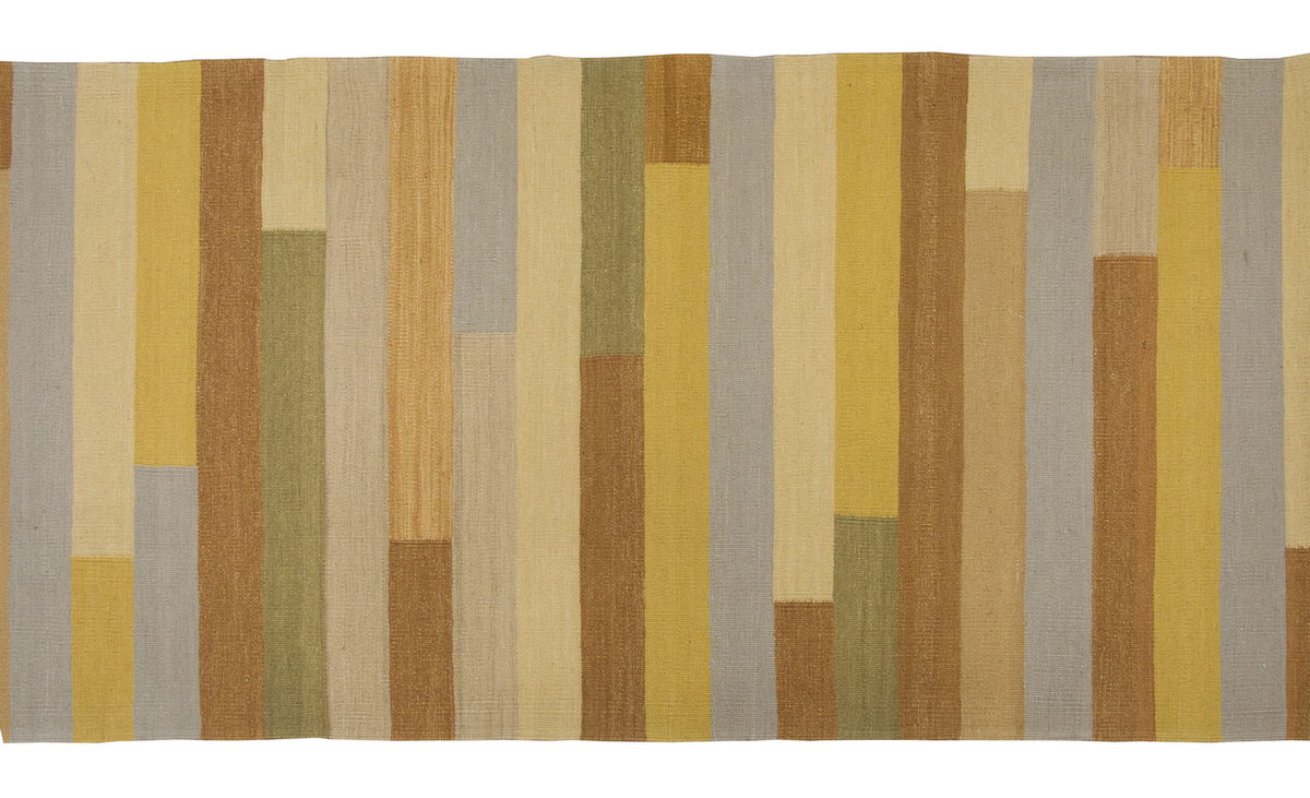 Handspun Wool Kilim Rug, New Kilim Rug,Natural Color Kilim, 3 x 12.6 feet Kilim,3x13 Kilim Rug,Turkish Kilim Rug,Oushak Kilim,Handwoven Kilim