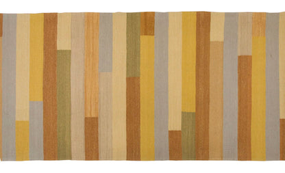 Handspun Wool Kilim Rug, New Kilim Rug,Natural Color Kilim, 3 x 12.6 feet Kilim,3x13 Kilim Rug,Turkish Kilim Rug,Oushak Kilim,Handwoven Kilim