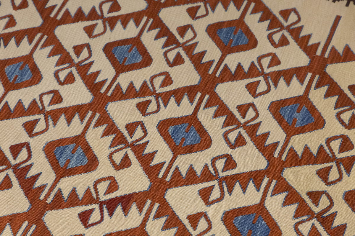 Handspun Wool Kilim Rug, New Kilim Rug,Natural Color Kilim, 3 x 6.7 feet Kilim,3x7 Kilim Rug,Turkish Kilim Rug,Oushak Kilim,Handwoven Kilim