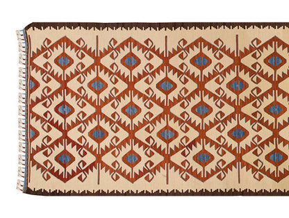 Handspun Wool Kilim Rug, New Kilim Rug,Natural Color Kilim, 3 x 6.7 feet Kilim,3x7 Kilim Rug,Turkish Kilim Rug,Oushak Kilim,Handwoven Kilim