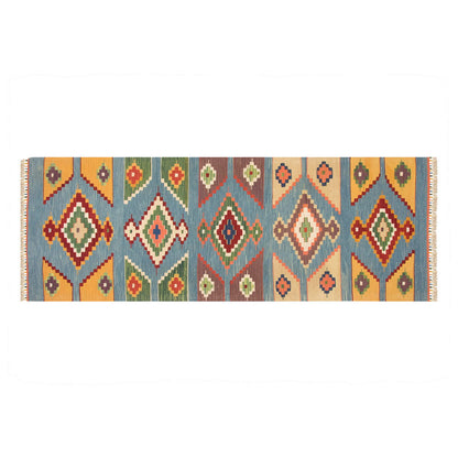 Handspun Wool Kilim Rug, New Kilim Rug,Natural Color Kilim, 3x8 feet Kilim,3x8 Kilim Rug,Turkish Kilim Rug,Oushak Kilim,Handwoven Kilim