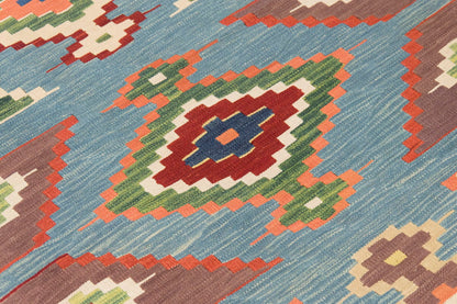 Handspun Wool Kilim Rug, New Kilim Rug,Natural Color Kilim, 3x8 feet Kilim,3x8 Kilim Rug,Turkish Kilim Rug,Oushak Kilim,Handwoven Kilim
