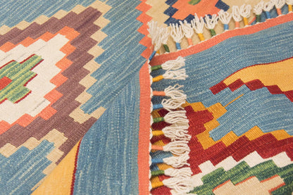 Handspun Wool Kilim Rug, New Kilim Rug,Natural Color Kilim, 3x8 feet Kilim,3x8 Kilim Rug,Turkish Kilim Rug,Oushak Kilim,Handwoven Kilim
