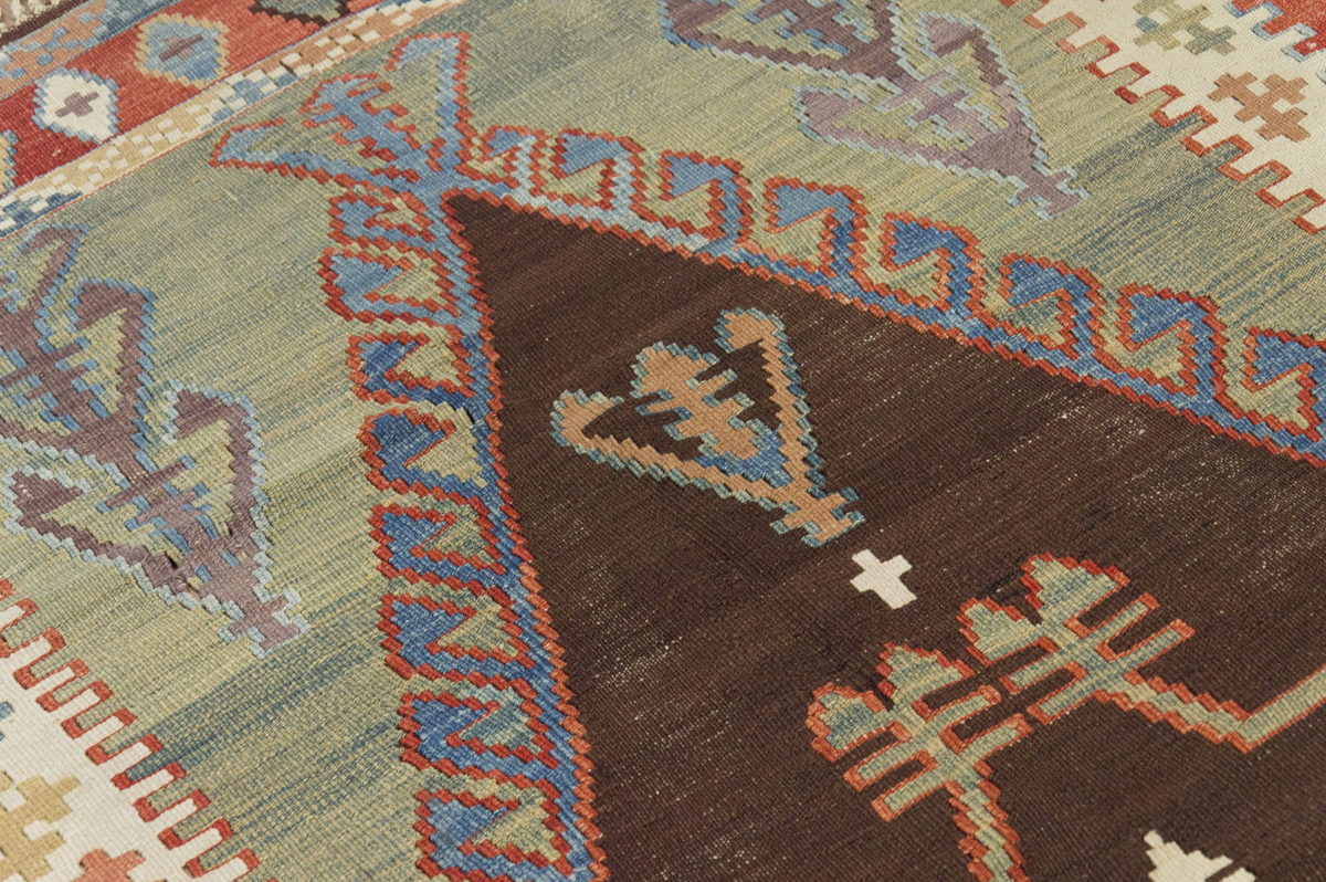 Handspun Wool Kilim Rug, New Kilim Rug,Natural Color Kilim, 4.11x7.1 feet Kilim,5x7 Kilim Rug,Turkish Kilim Rug,Oushak Kilim,Handwoven Kilim