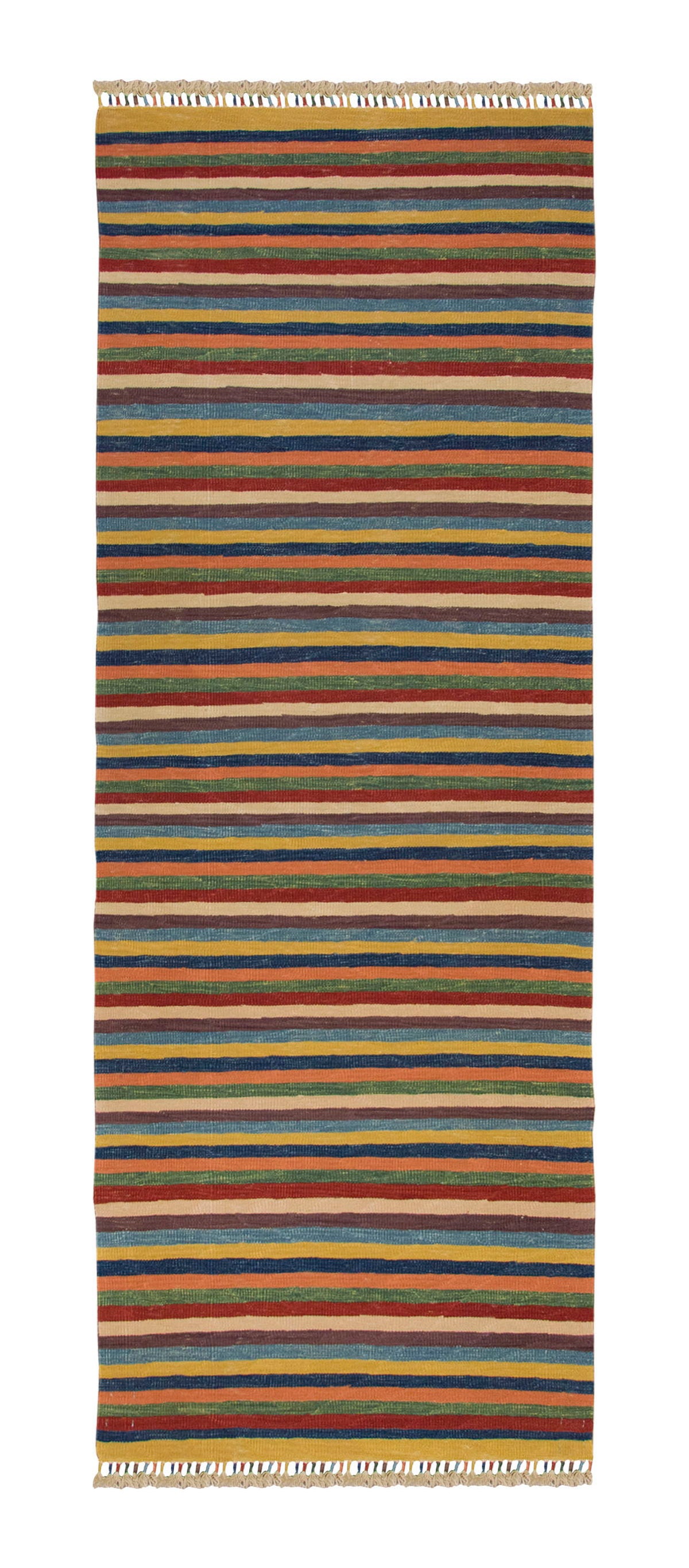 Handwoven Kilim,Turkish Kilim Rug,Oushak Kilim,Handspun Wool Kilim Rug, New Kilim Rug, Natural Color Kilim, 2.6x7.7 feet Kilim,3x8 Kilim Rug