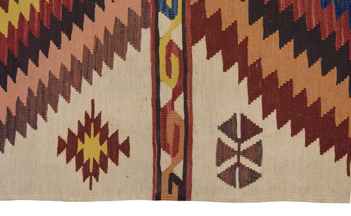 Handwoven Kilim,Turkish Kilim Rug,Oushak Kilim,Handspun Wool Kilim Rug, New Kilim Rug, Natural Color Kilim, 3.2x10.9 ft Kilim,3x11 Kilim Rug