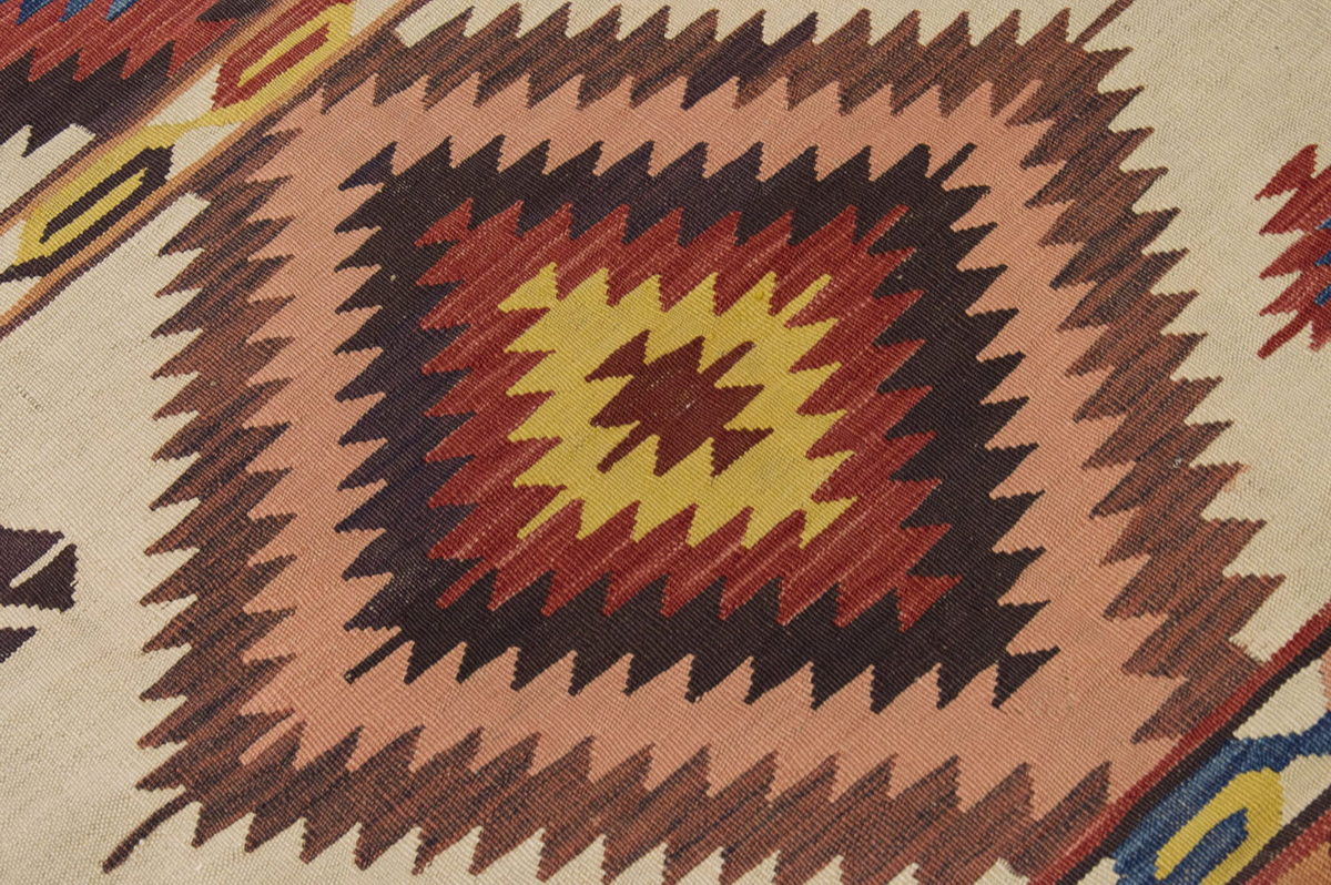 Handwoven Kilim,Turkish Kilim Rug,Oushak Kilim,Handspun Wool Kilim Rug, New Kilim Rug, Natural Color Kilim, 3.2x10.9 ft Kilim,3x11 Kilim Rug