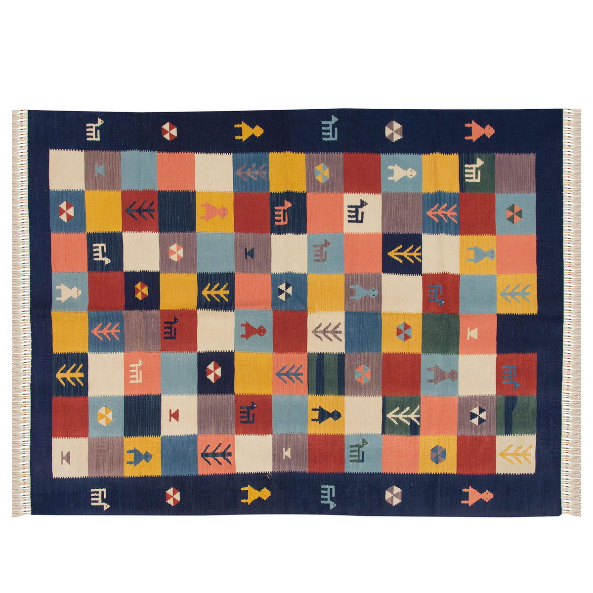 Handwoven Kilim,Turkish Kilim Rug,Oushak Kilim,Handspun Wool Kilim Rug, New Kilim Rug, Natural Color Kilim, 4.1x5.7 feet Kilim,4x6 Kilim Rug