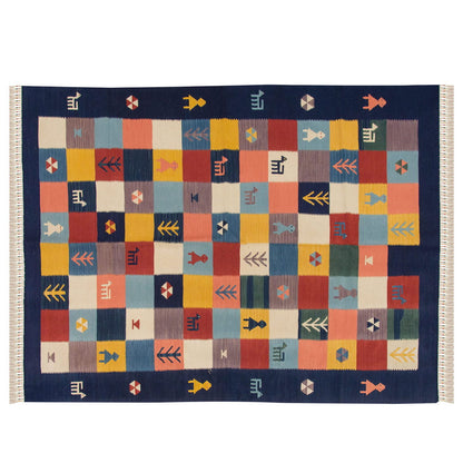Handwoven Kilim,Turkish Kilim Rug,Oushak Kilim,Handspun Wool Kilim Rug, New Kilim Rug, Natural Color Kilim, 4.1x5.7 feet Kilim,4x6 Kilim Rug