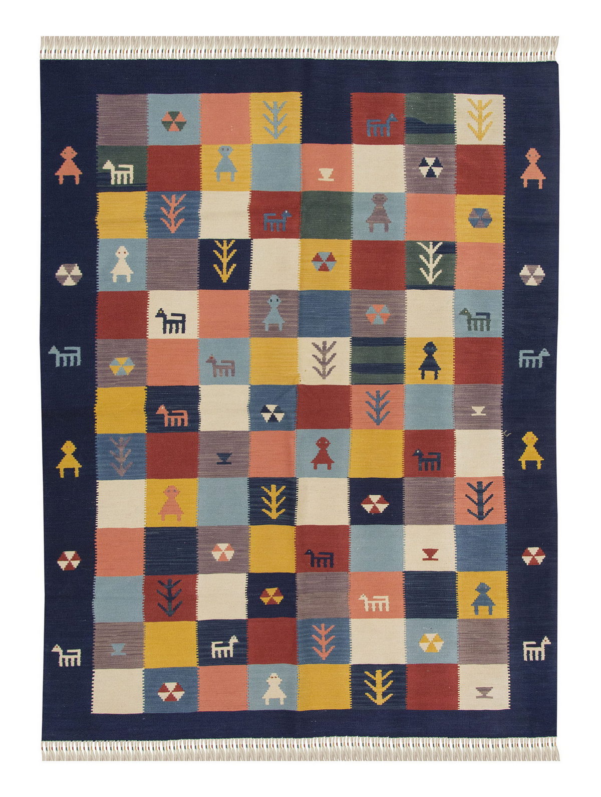 Handwoven Kilim,Turkish Kilim Rug,Oushak Kilim,Handspun Wool Kilim Rug, New Kilim Rug, Natural Color Kilim, 4.1x5.7 feet Kilim,4x6 Kilim Rug