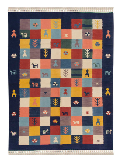 Handwoven Kilim,Turkish Kilim Rug,Oushak Kilim,Handspun Wool Kilim Rug, New Kilim Rug, Natural Color Kilim, 4.1x5.7 feet Kilim,4x6 Kilim Rug