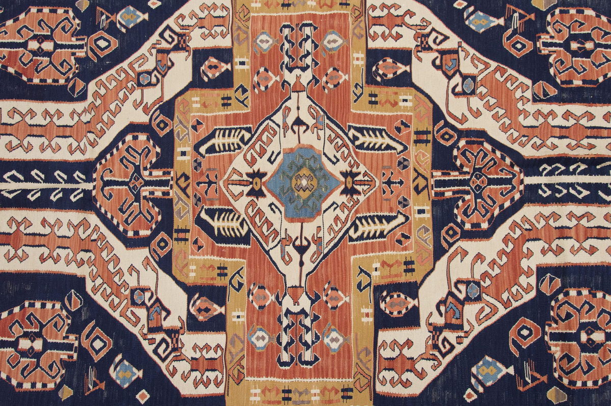 Handwoven Kilim,Turkish Kilim Rug,Oushak Kilim,Handspun Wool Kilim Rug, New Kilim Rug, Natural Color Kilim, 5.2x7 feet Kilim,5x7 Kilim Rug