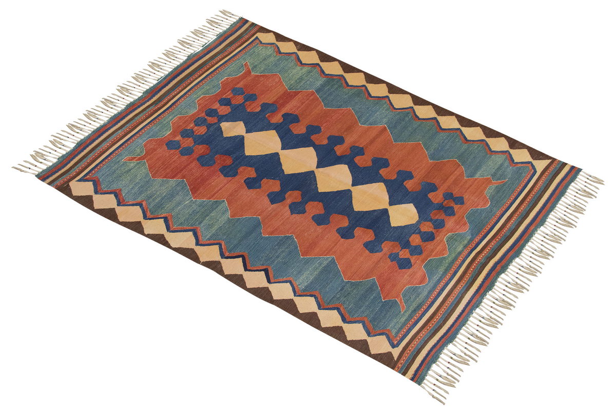 Handwoven Kilim,Turkish Kilim Rug,Oushak Kilim,Handspun Wool Kilim Rug, New Kilim Rug, Natural Color Kilim, 5x6.8 feet Kilim,5x7 Kilim Rug