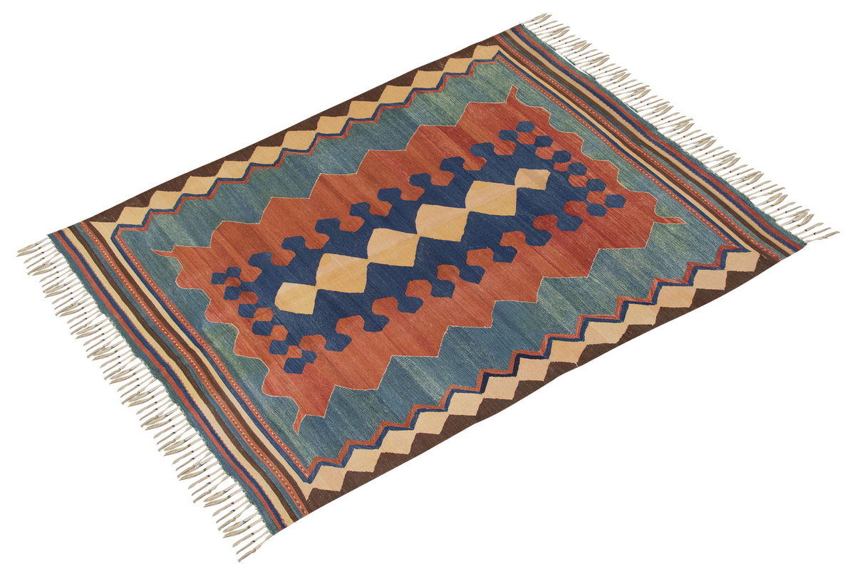 Handwoven Kilim,Turkish Kilim Rug,Oushak Kilim,Handspun Wool Kilim Rug, New Kilim Rug, Natural Color Kilim, 5x6.8 feet Kilim,5x7 Kilim Rug
