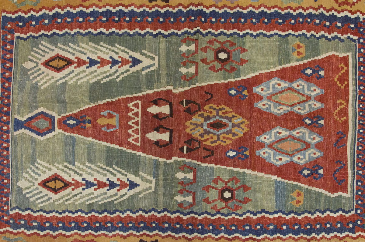 Handwoven Kilim,Turkish Kilim Rug,Oushak Kilim,Handspun Wool Kilim Rug, New Kilim Rug, Natural Color Kilim, 5x7.3 feet Kilim,5x7 Kilim Rug