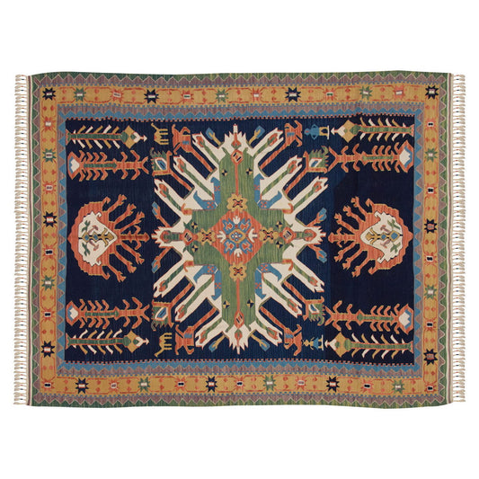 Handwoven Kilim,Turkish Kilim Rug,Oushak Kilim,Handspun Wool Kilim Rug, New Kilim Rug,Natural Color Kilim, 4.11x6.2 feet Kilim,5x6 Kilim Rug